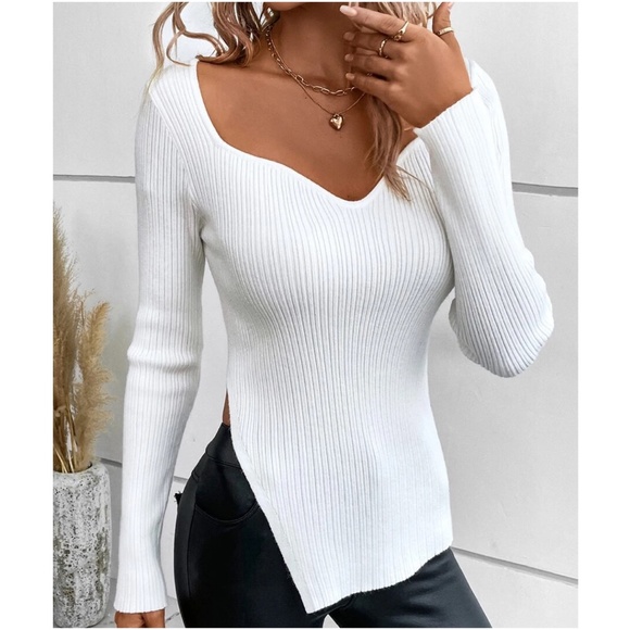 Cozy Ribbed Cable Knit Oversized Sweater Top - Picture 2 of 8